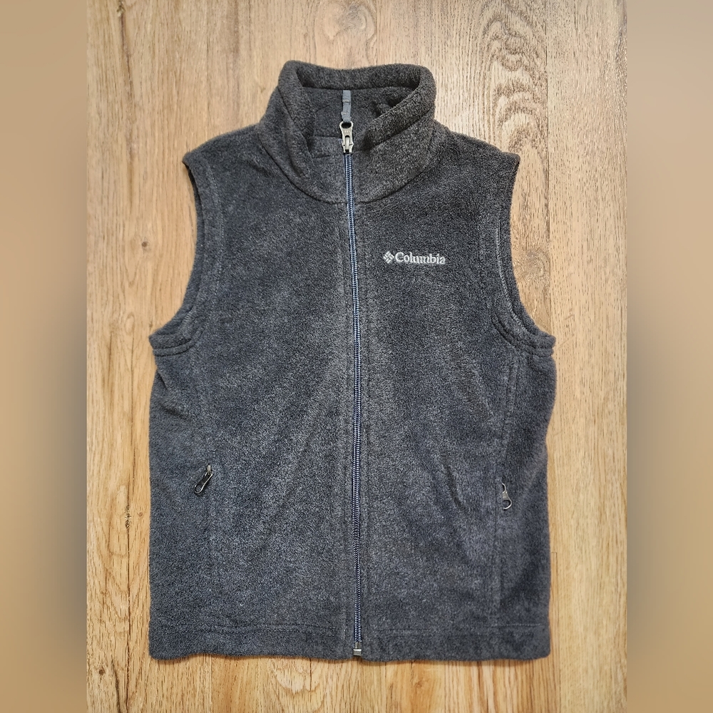 Youth Boys XS Columbia Vest-Dark Gray